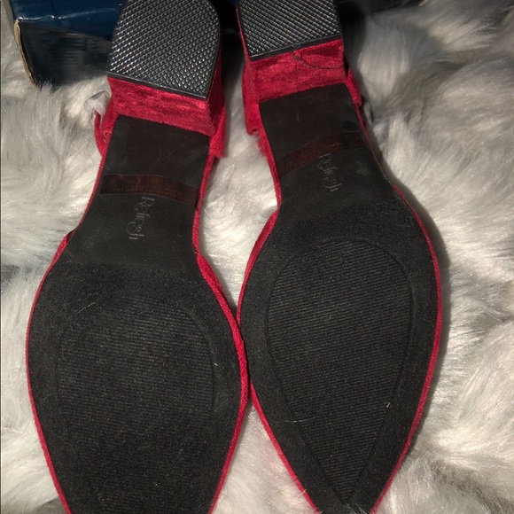 Refresh Red Strap Heels NWT - Picture 7 of 7